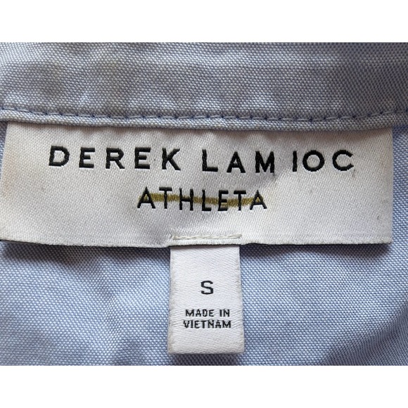 NWOT Athleta Derek Liam IOC Short Sleeve Button Down Shirt Small - Picture 4 of 12